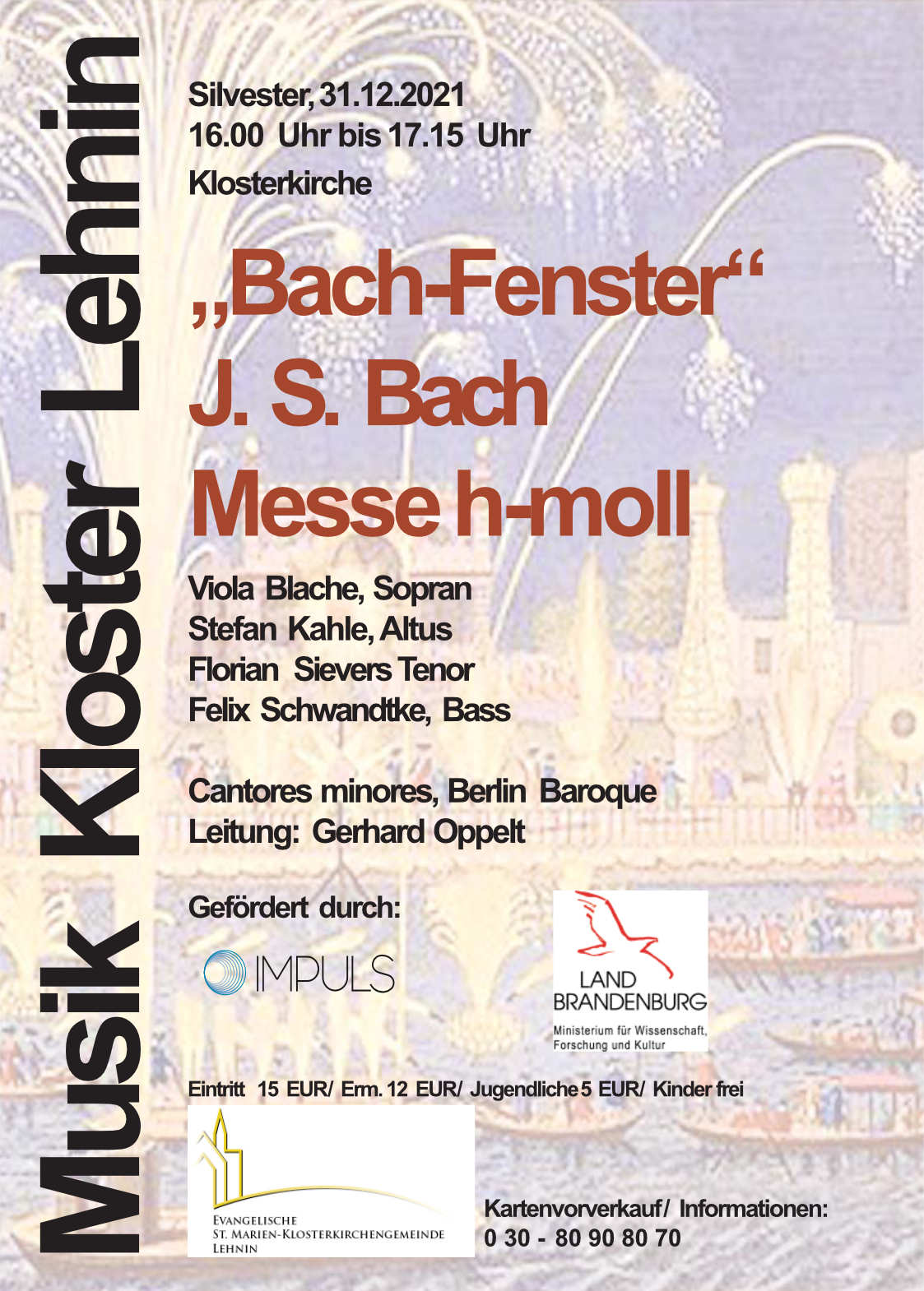 Silvesterkonzert 2021 in der Klosterkirche Lehnin